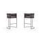 Manhattan Comfort Cosmopolitan Barstool in Pebble and Black, PK2 2-BS015-PE - alternate 1